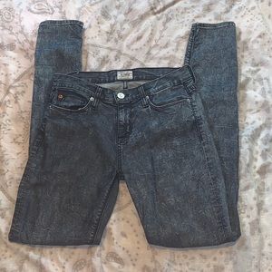 Hudson Nico Mid Rise Skinny Acid Wash Jeans Sz 26